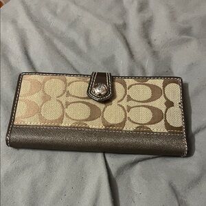 Coach Brown and Tan Wallet